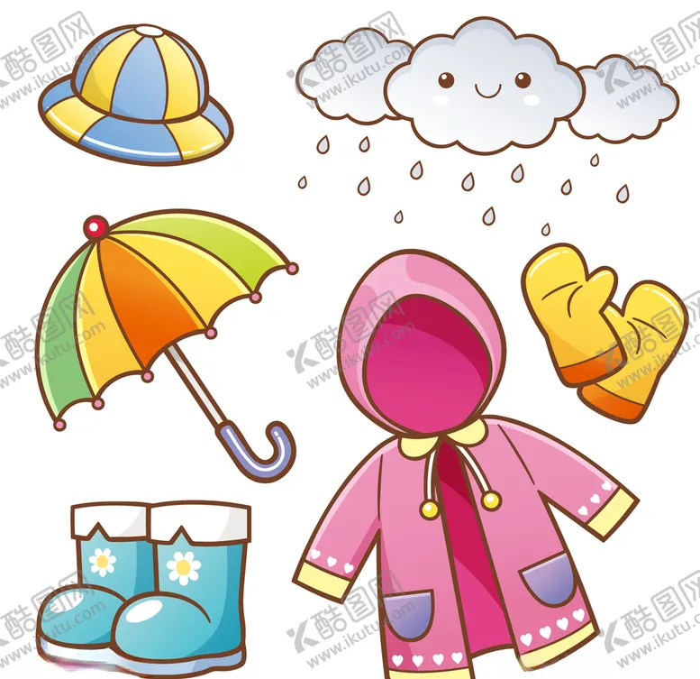 编号：28952503210640496489【酷图网】源文件下载-卡通雨具用品