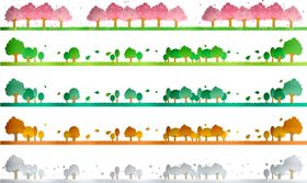 春夏秋冬四季插图