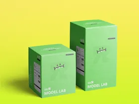 包装盒样机化妆品VIVI贴图礼品