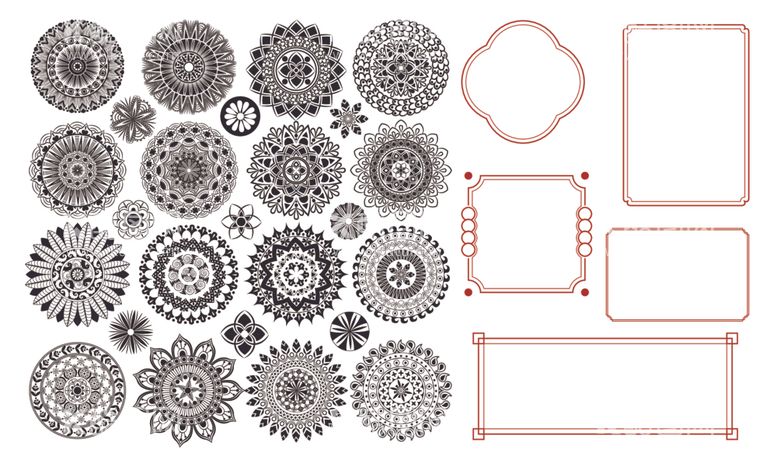 编号：59539112101618029373【酷图网】源文件下载-花纹边框
