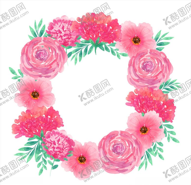 编号：50619807051343367223【酷图网】源文件下载-花圈多彩背景