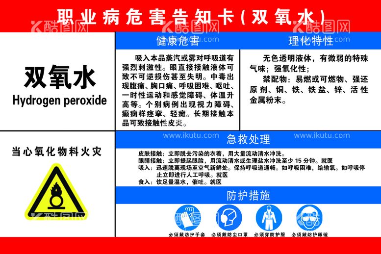 编号：64291509140310122953【酷图网】源文件下载-双氧水危害告知卡高清PSD分层