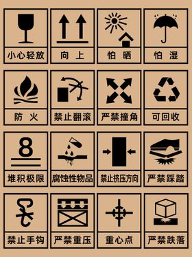 纸箱注意标识