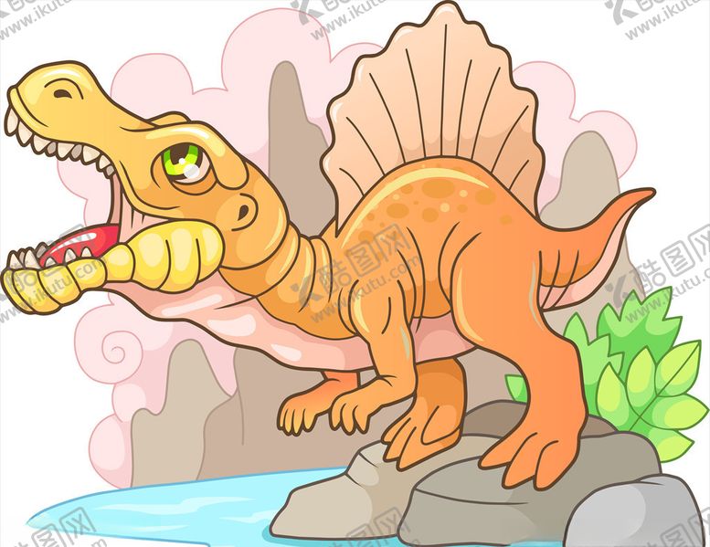 编号：80389109200625143430【酷图网】源文件下载-卡通恐龙