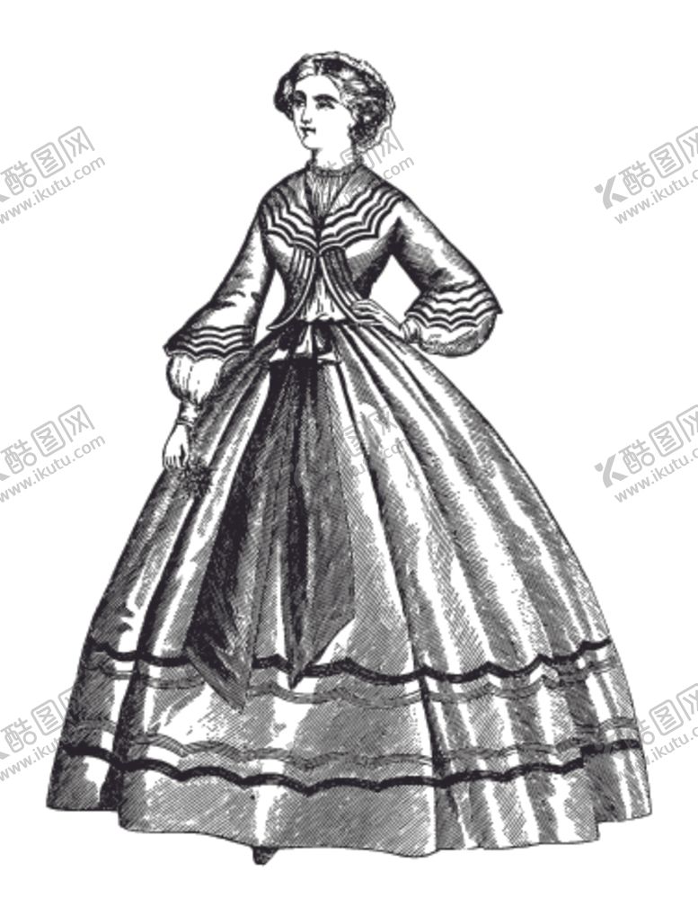 编号：68300909251032078774【酷图网】源文件下载-欧式古典人物女子