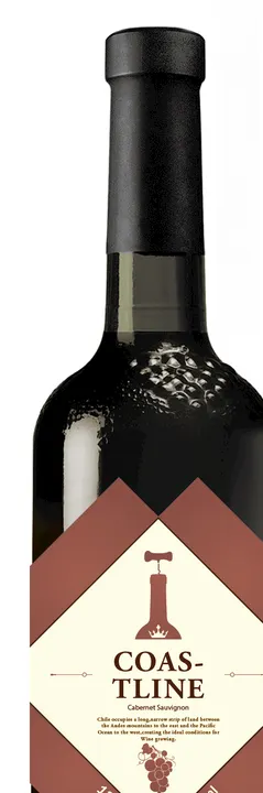 红酒标效果图
