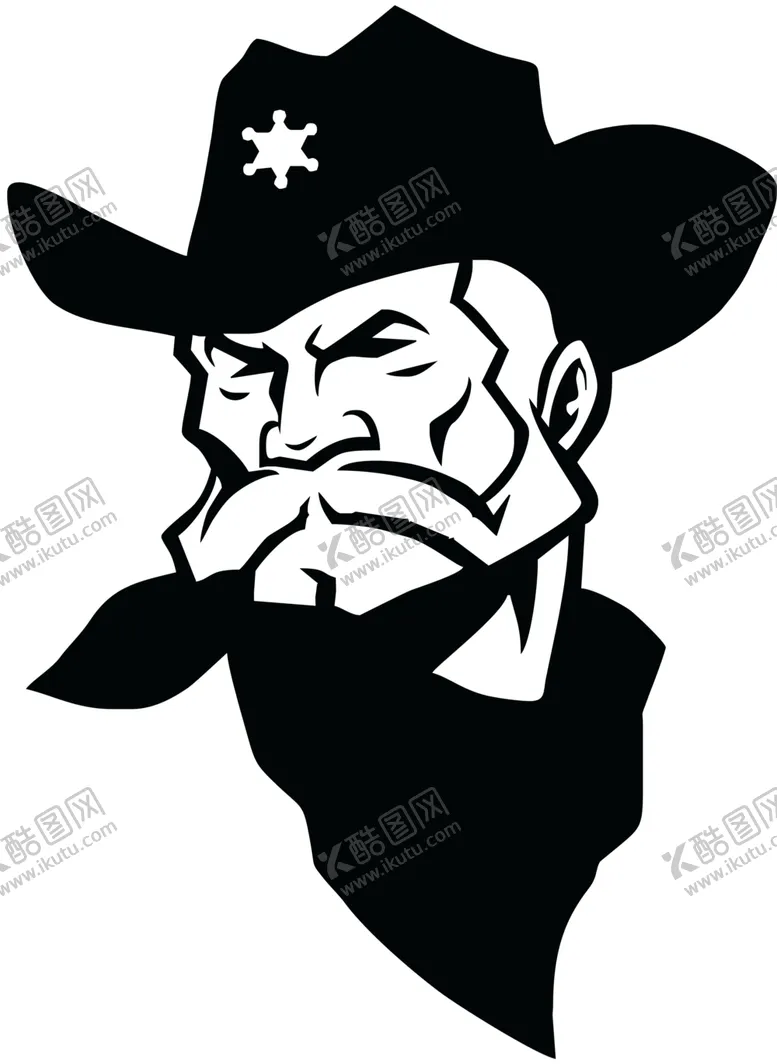 编号：21963803311321455520【酷图网】源文件下载-黑白头像