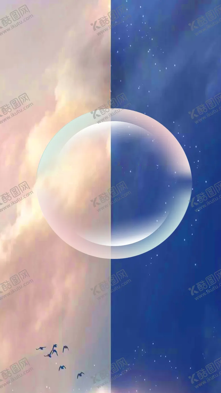 编号：23458709220835208135【酷图网】源文件下载-圆形保护罩白天黑夜对比