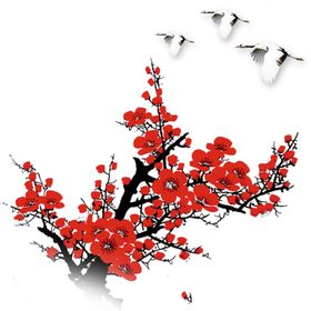 中国风水墨梅