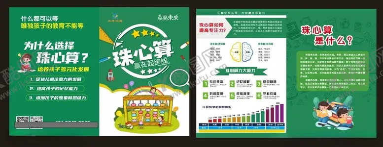 编号：86259102180853507200【酷图网】源文件下载-珠心算对折页