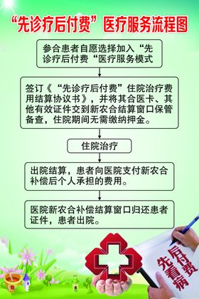 先诊疗后付费流程图