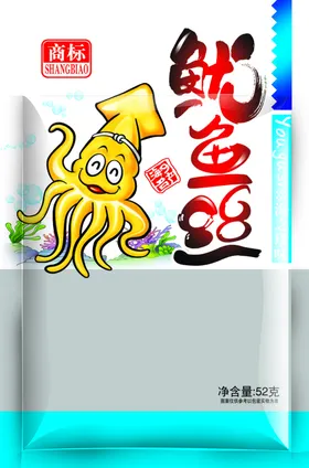 鱿鱼丝背景素材