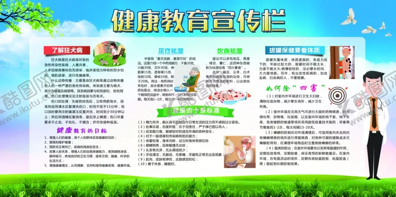 编号：12672102150430174795【酷图网】源文件下载-健康教育宣传栏