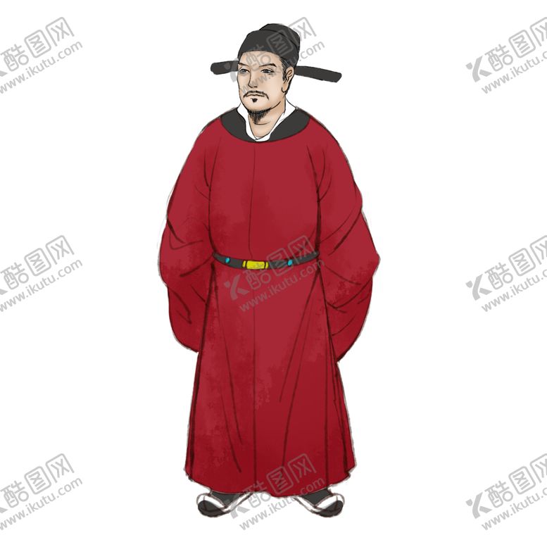 编号：74648207050716406359【酷图网】源文件下载-国学人物插画