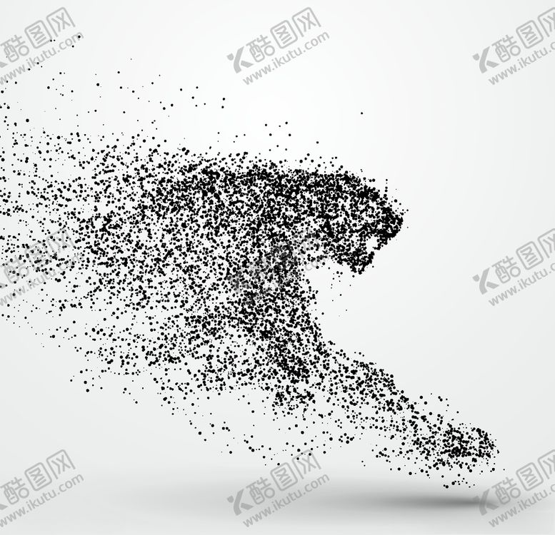 编号：23185607131221515699【酷图网】源文件下载-粒子圆点豹子