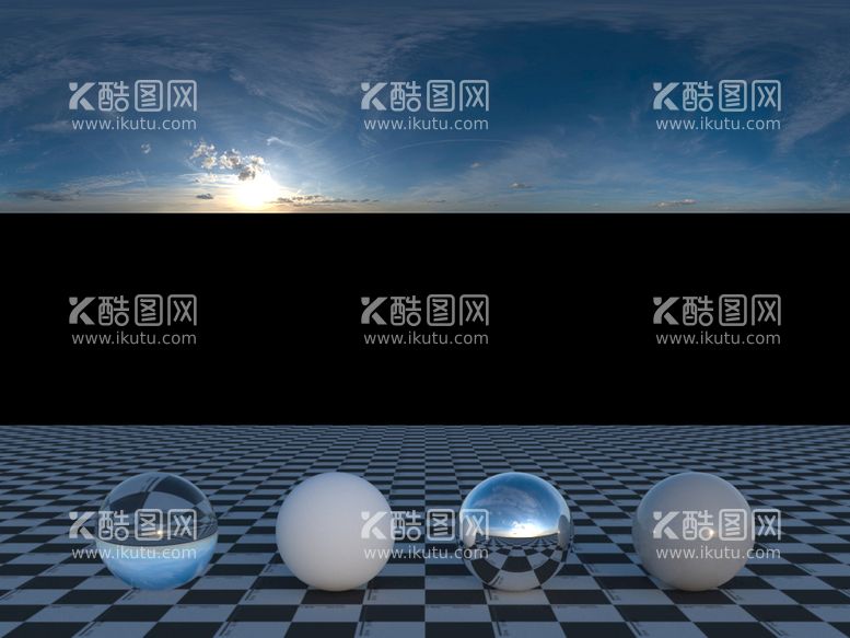 编号：29640602090303483420【酷图网】源文件下载-C4D天空贴图HDR贴图