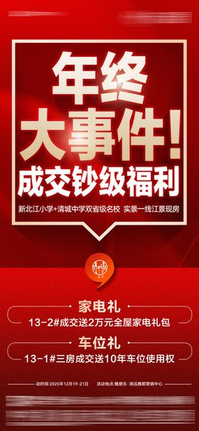 地产年终大事件大字报海报