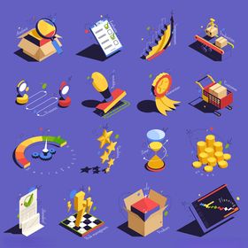 多彩创意商务元素集合