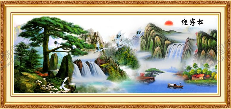编号：69128505051217062578【酷图网】源文件下载-迎客松