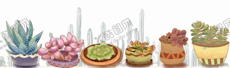 编号：51984204282118095412【酷图网】源文件下载-手绘绿色植物插画线稿图片