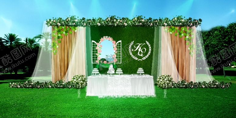 编号：22644009202313314303【酷图网】源文件下载-森系婚礼场景