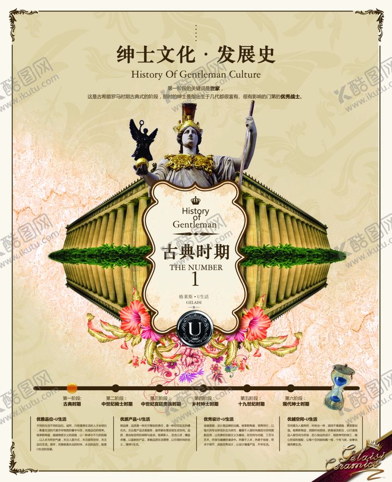 编号：28525205180700315893【酷图网】源文件下载-欧式时间轴风格地产广告