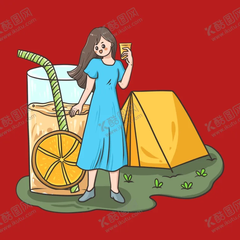 编号：43333502191455431497【酷图网】源文件下载-手绘女孩女人