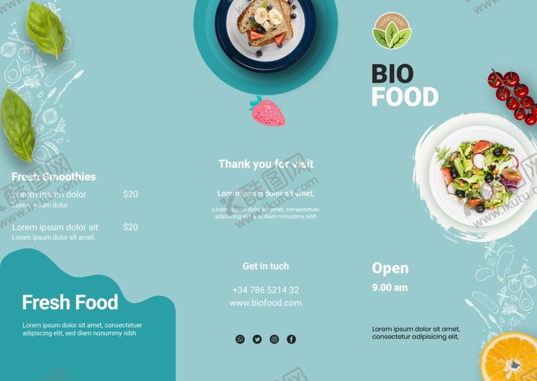 编号：10998709232043126047【酷图网】源文件下载-餐饮宣传册宣传册