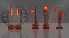 婚礼效果图高端背景场景浪漫