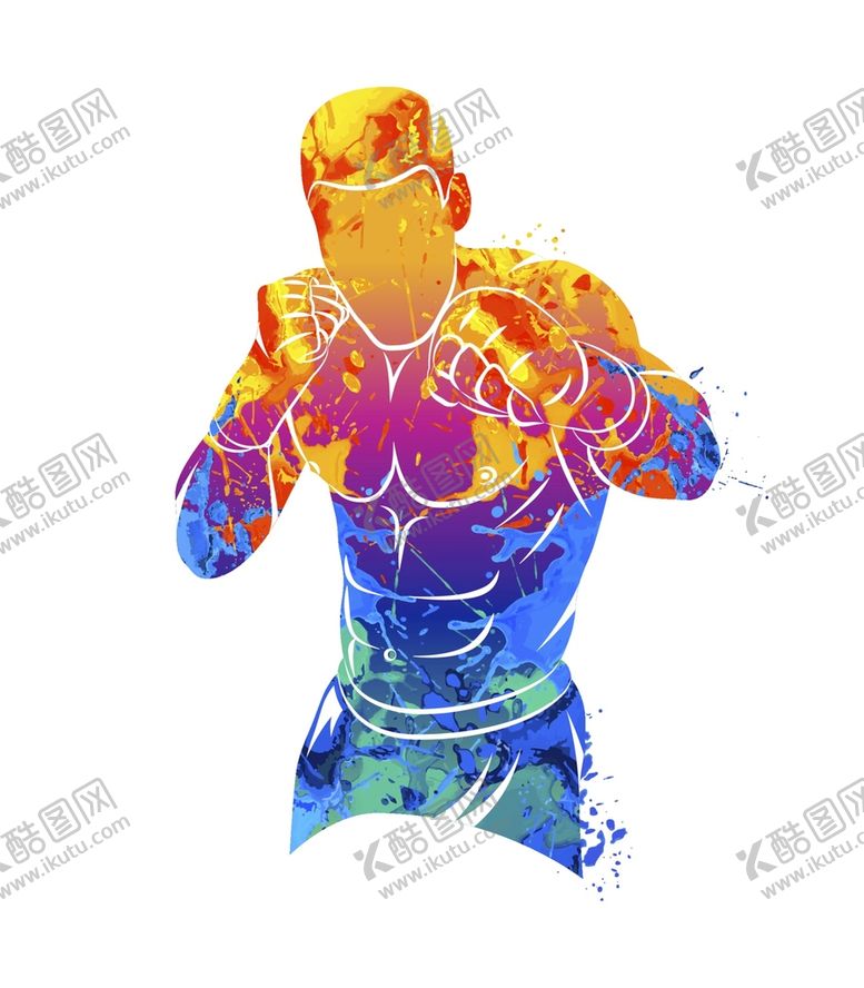 编号：17036409201237206082【酷图网】源文件下载-卡通拳击人物