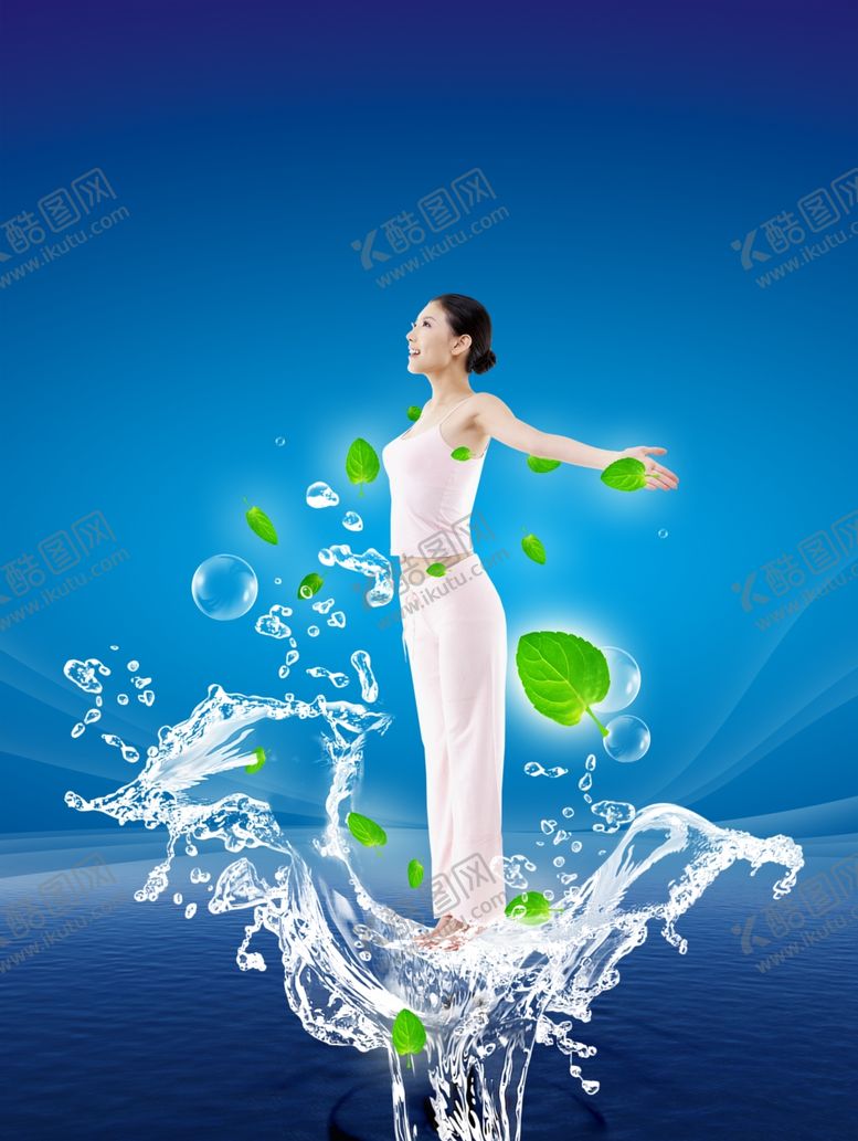 编号：46357410221613111584【酷图网】源文件下载-纯净的瑜珈美女