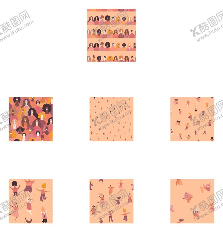 编号：88667509300608372260【酷图网】源文件下载-卡通抽象女孩