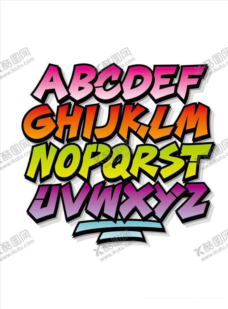 编号：28646309090804242099【酷图网】源文件下载-卡通字母