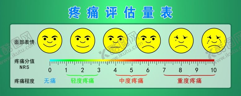 编号：53402509260702333423【酷图网】源文件下载-疼痛评估量表