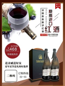 意大利红酒葡萄酒海报