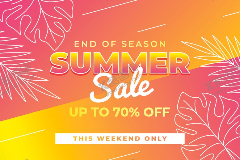 编号：41849210151155217527【酷图网】源文件下载-夏日促销海报