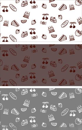 可爱图案背景纹理集合