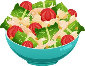 手绘沙拉