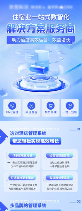 住宿业酒店管理一站式服务商长图