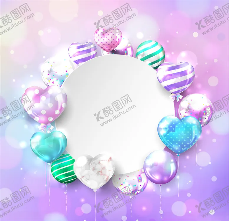 编号：73689906300003127724【酷图网】源文件下载-炫彩气球背景