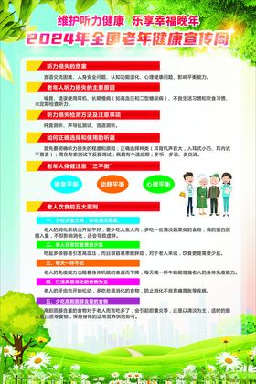 全国老年健康宣传周海报