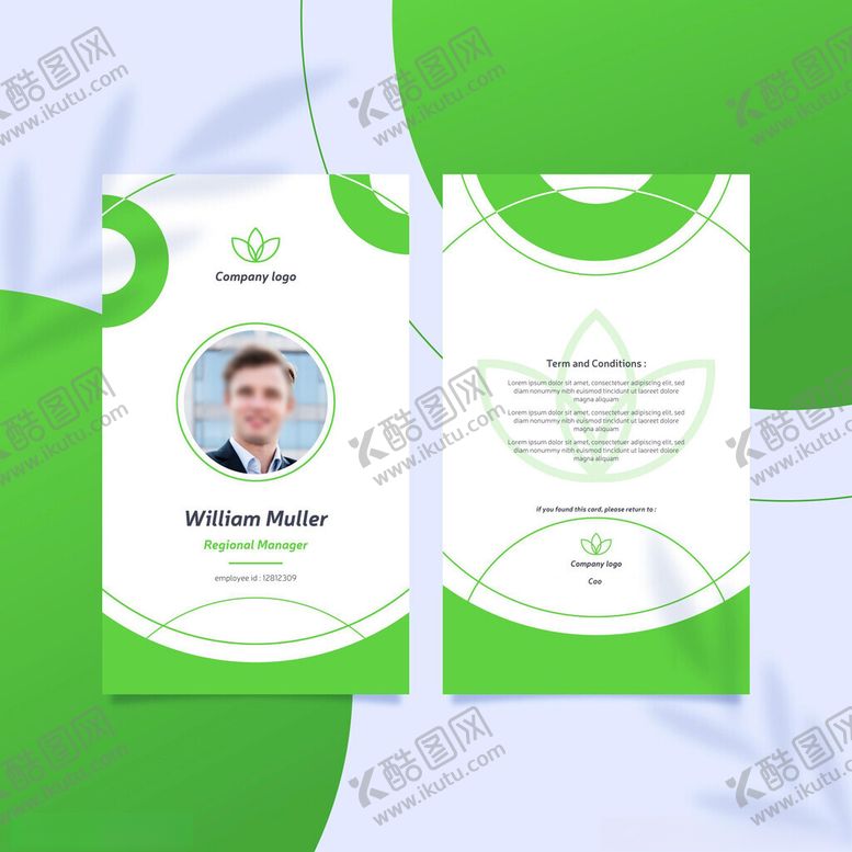 编号：33913204180030029430【酷图网】源文件下载-工作证模板