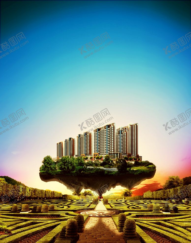 编号：89168810300315557505【酷图网】源文件下载-房地产海报