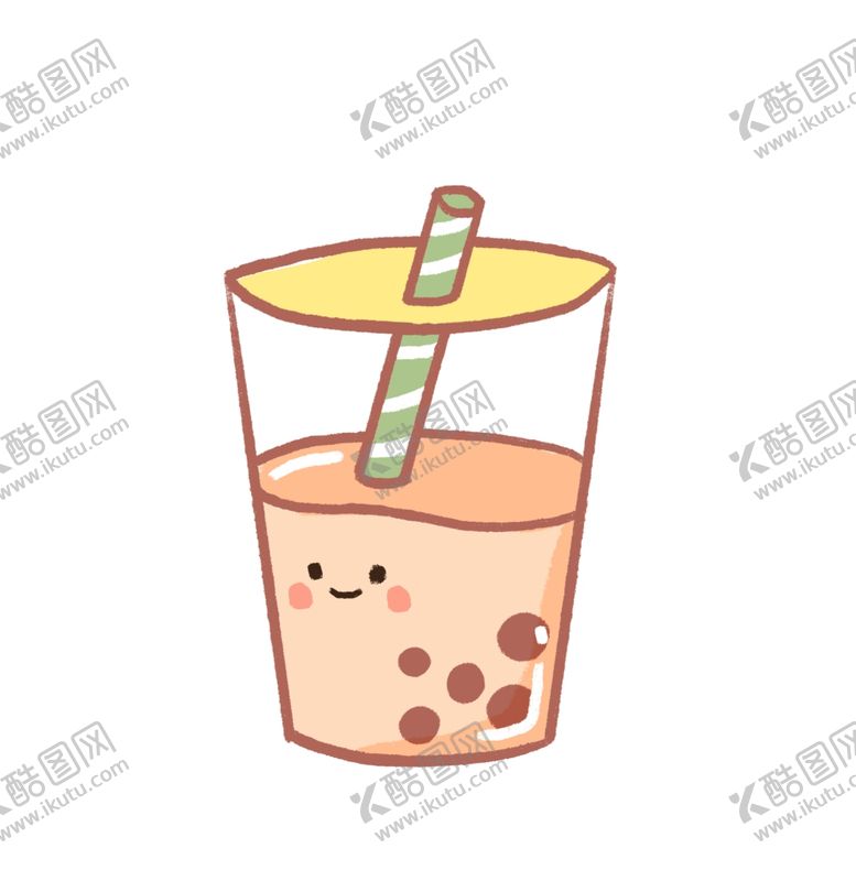 编号：39690009281003385039【酷图网】源文件下载-手绘卡通奶茶