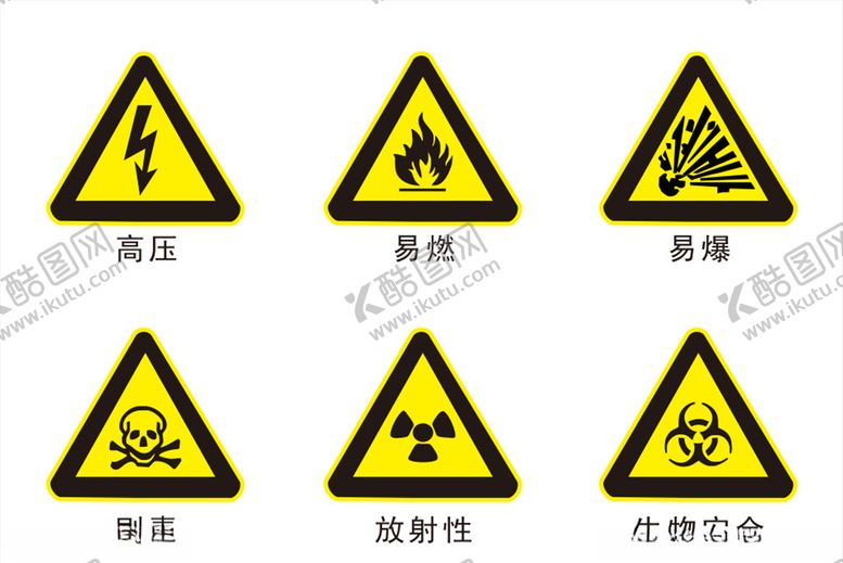 编号：24134910242307492101【酷图网】源文件下载-化学品危险标识
