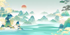 水墨山水间的诗意风景