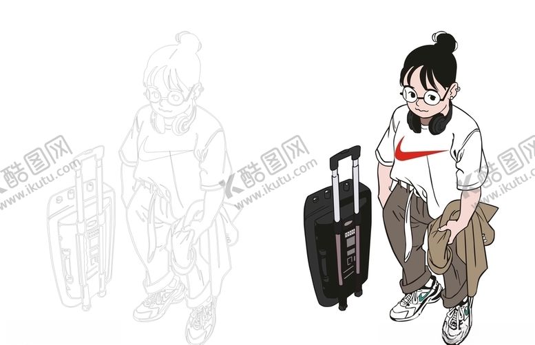 编号：27340409201841009173【酷图网】源文件下载-潮流女孩