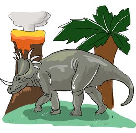 手绘恐龙背景图片
