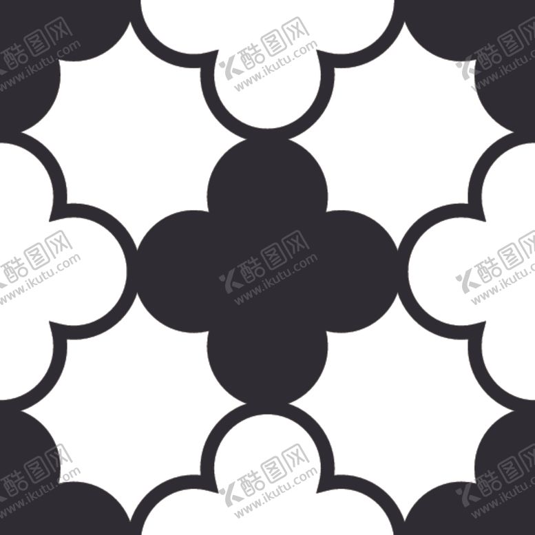 编号：25214009110522221923【酷图网】源文件下载-黑白简约花纹图案设计
