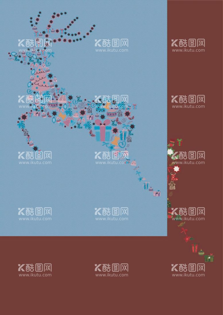 编号：61518211271957261048【酷图网】源文件下载-圣诞节小鹿设计元素